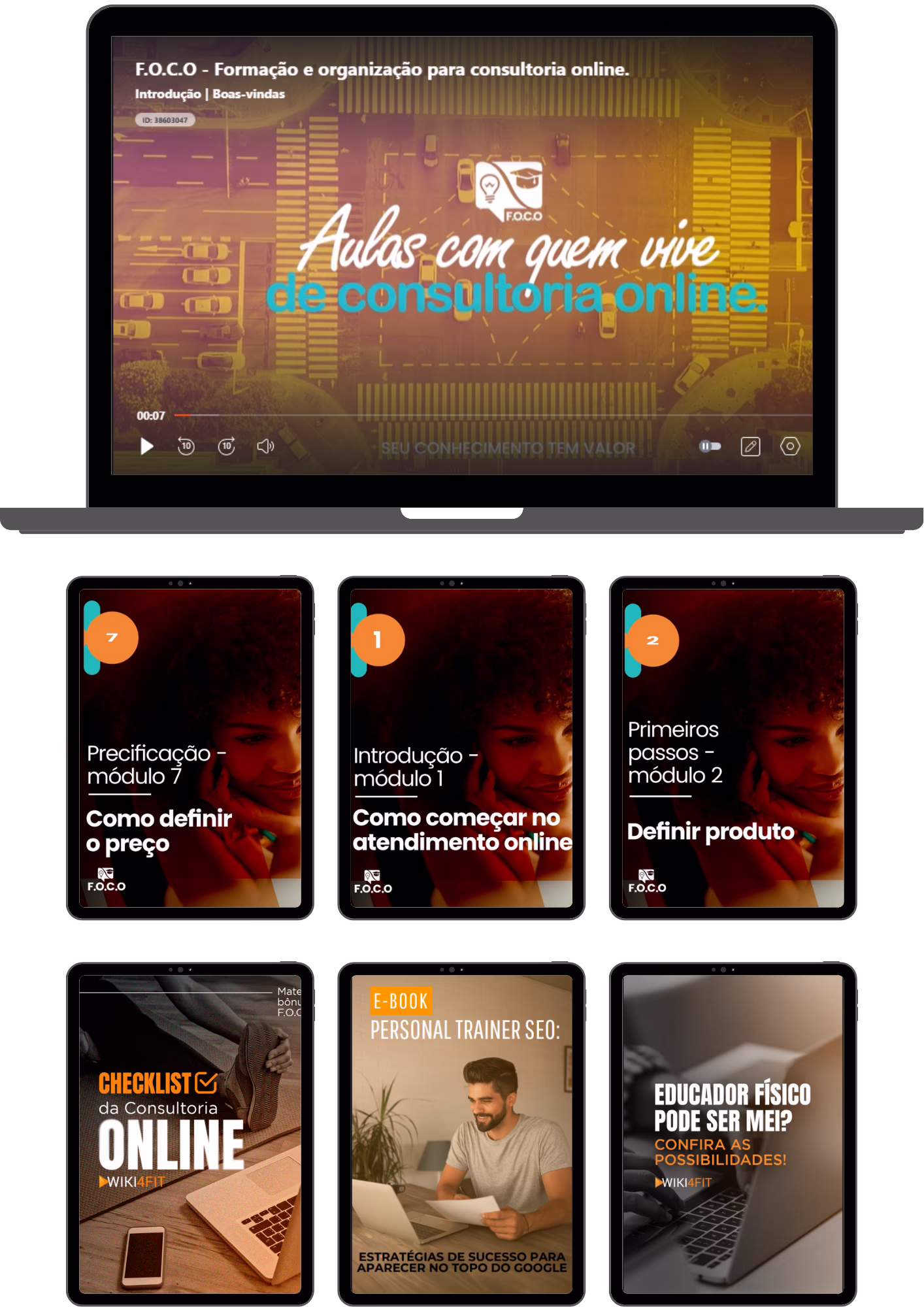 wiki4fit app para estudantes de educação fisica curso foco